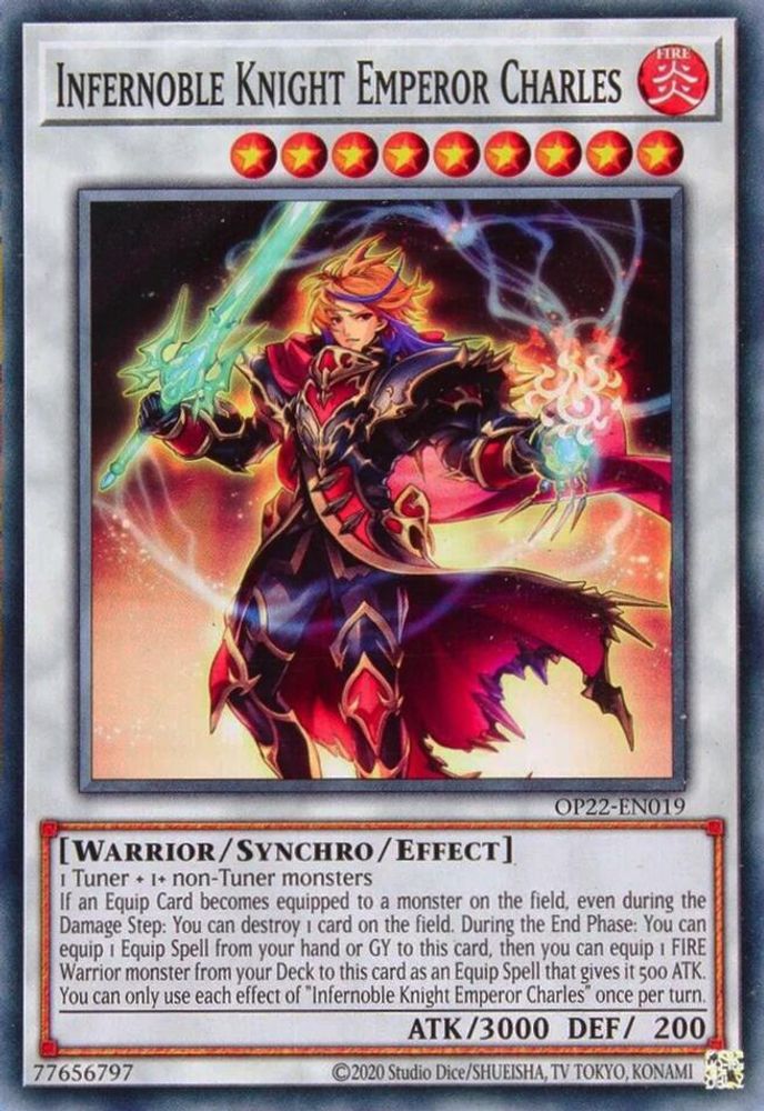 Infernoble Knight Emperor Charles (OP22-EN019) - Common