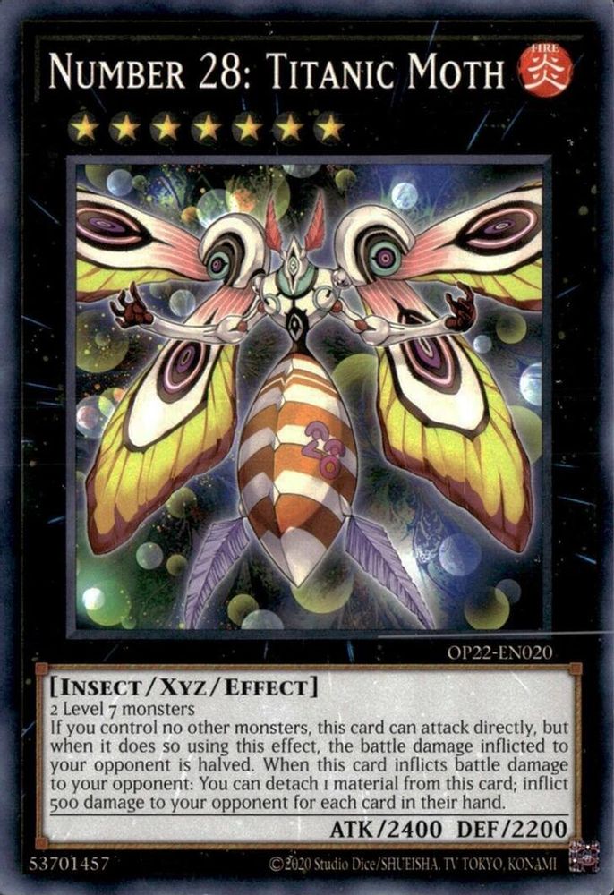 Numéro 28 : Titanic Moth [OP22-EN020] Commun 