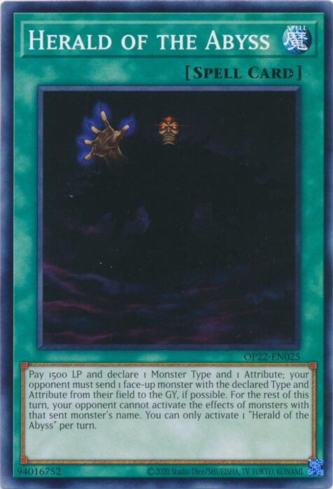 Herald of the Abyss (OP22-EN025) - Common