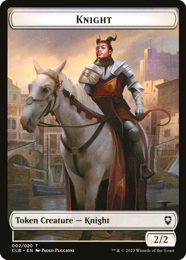 Jeton de chevalier [Commander Legends : Jetons de la bataille de Baldur's Gate] 