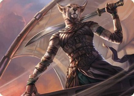 Mirri, Weatherlight Duelist Art Card (ASCMM-028) - Art Series: Commander Masters