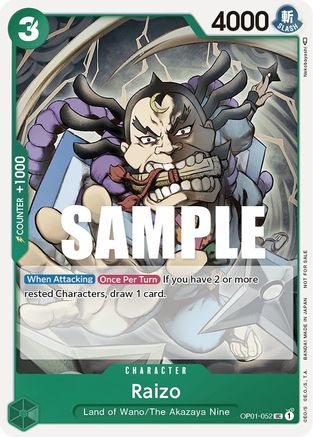 Raizo (Event Pack Vol. 2) (OP01-052) - Promo
