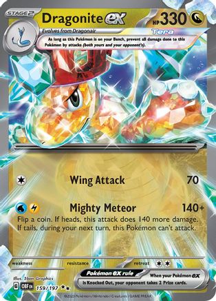 Dragonite ex 159  - Holofoil - Double Rare