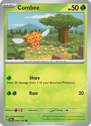 Combee (008/197) [Écarlate et violet : flammes d'obsidienne] 