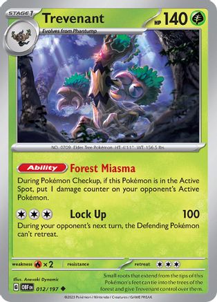 Trevenant 012  - Uncommon