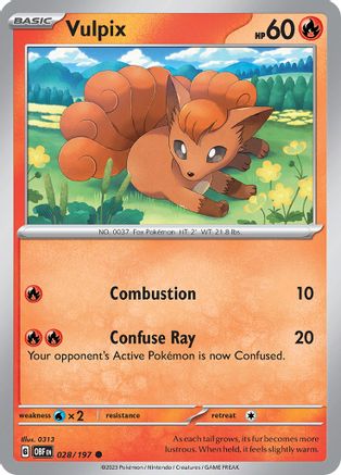 Vulpix 028  - Common