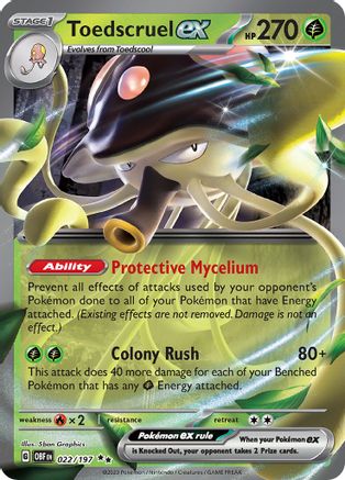 Toedscruel ex 022  - Holofoil - Double Rare