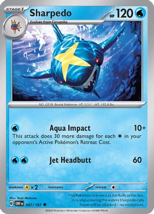Sharpedo 047  - Uncommon