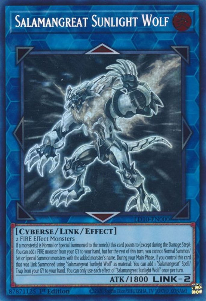 Salamangreat Sunlight Wolf (LD10-EN000) - Ghost Rare