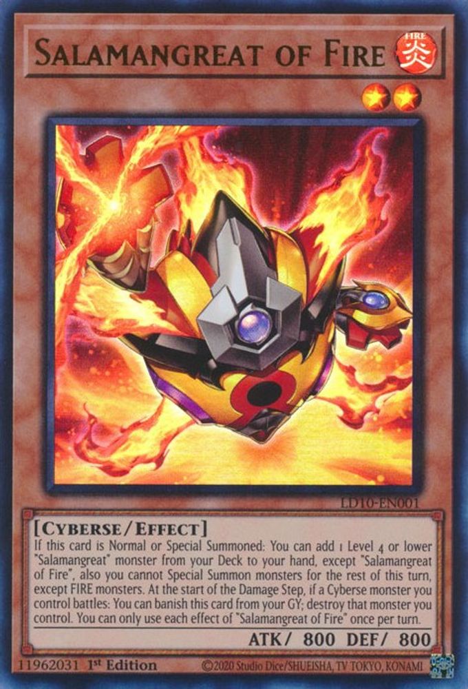 Salamangrande de Feu [LD10-EN001] Ultra Rare 