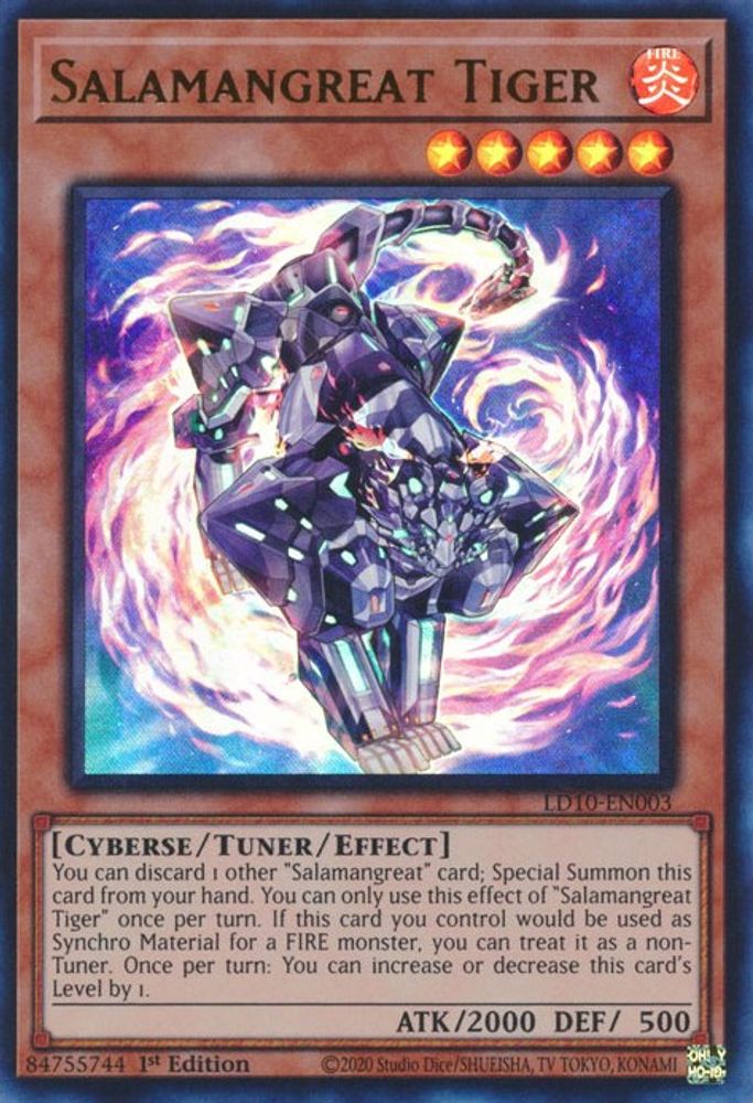 Salamangreat Tiger (LD10-EN003) - Ultra Rare