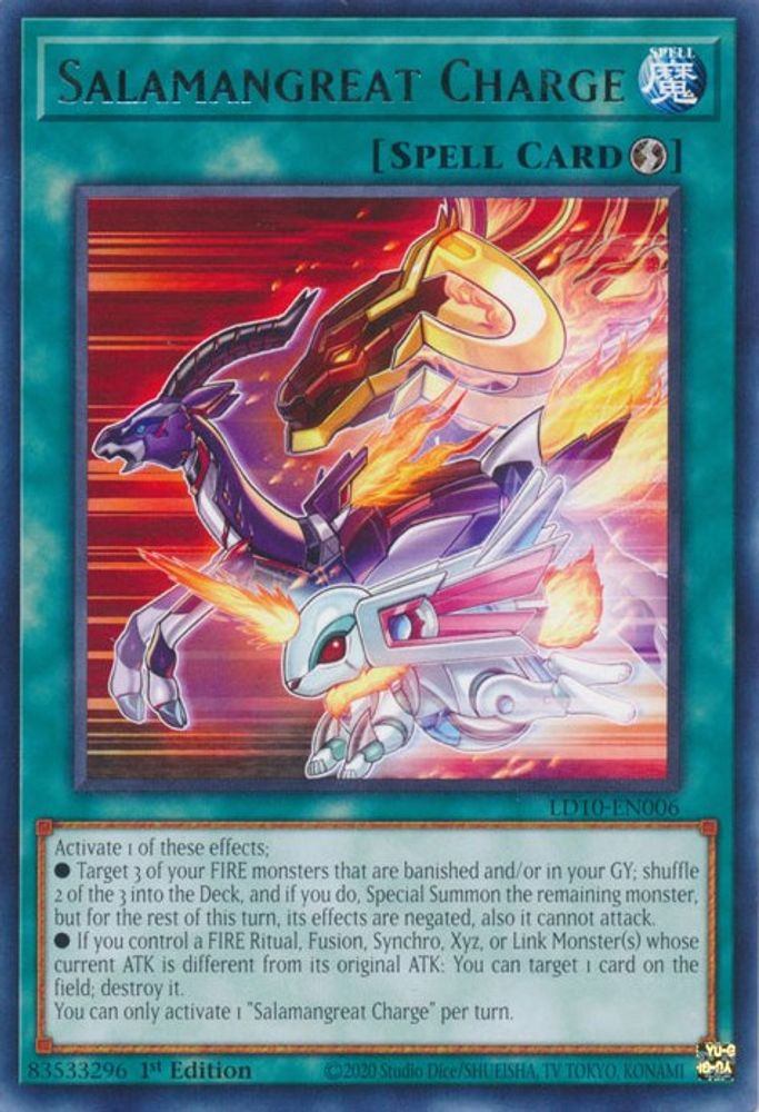 Charge Salamangrande [LD10-EN006] Rare 