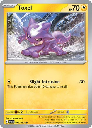 Toxel (071/197) [Écarlate et Violet : Flammes d'Obsidienne] 