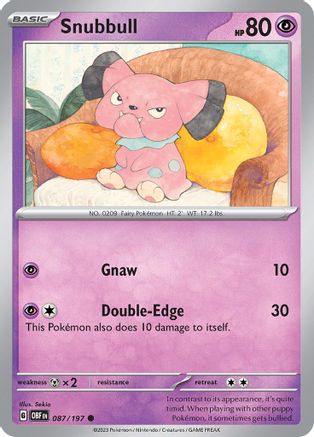 Snubbull 087  - Common