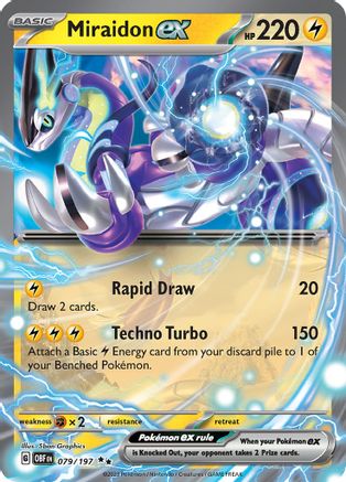 Miraidon ex 079  - Holofoil - Double Rare