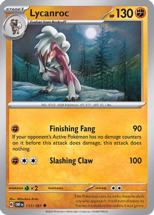 Lycanroc 117  - Uncommon