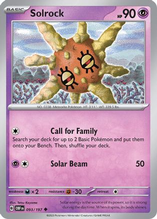 Solrock 093  - Uncommon