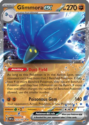 Glimmora ex 123  - Holofoil - Double Rare