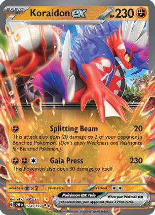 Koraidon ex 124  - Holofoil - Double Rare