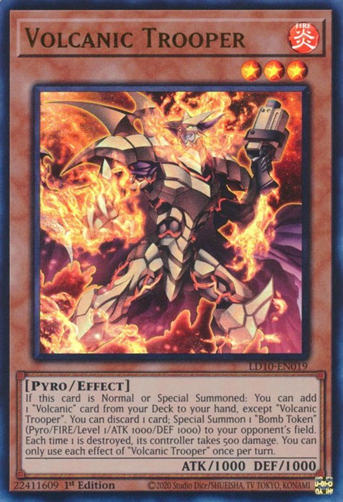 Soldat volcanique [LD10-EN019] Ultra Rare 