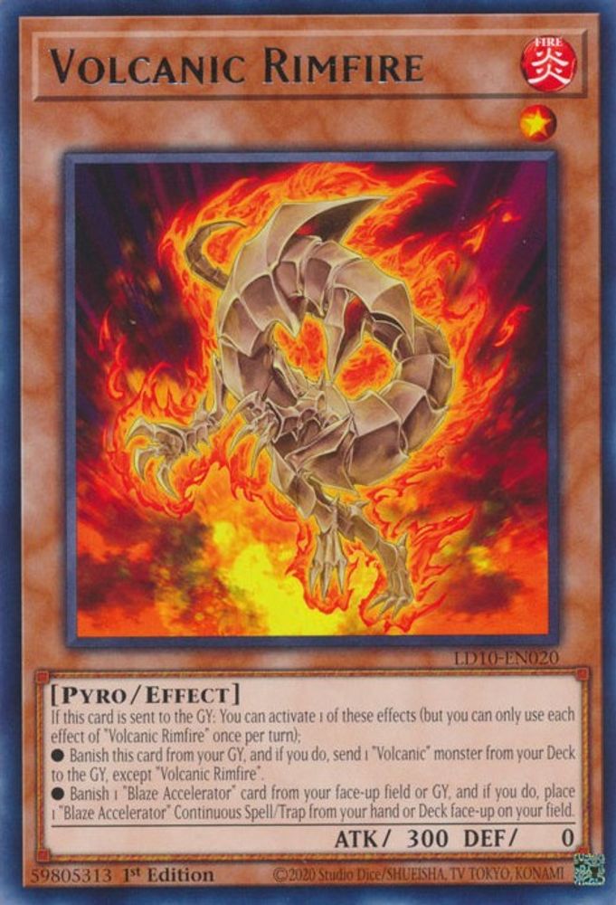 Volcanic Rimfire (LD10-EN020) - Rare