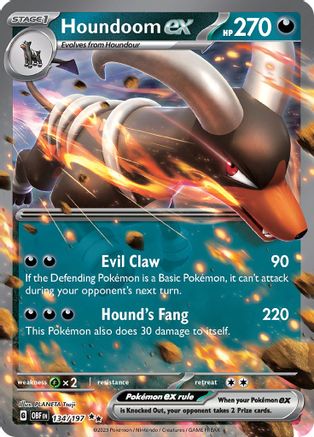 Houndoom ex 134  - Holofoil - Double Rare
