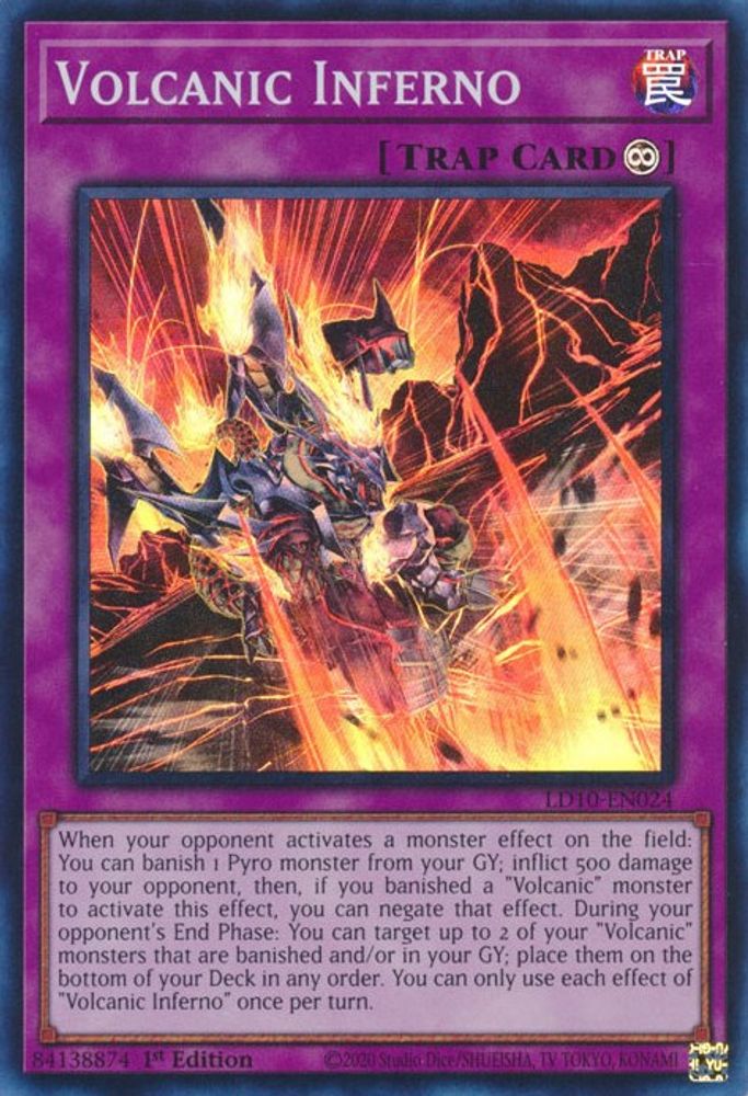 Volcanic Inferno (LD10-EN024) - Super Rare