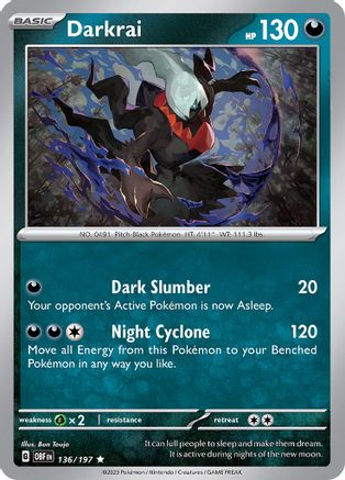 Darkrai 136  - Holofoil - Rare
