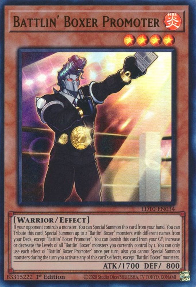 Battlin' Boxer Promoter (LD10-EN034) - Ultra Rare