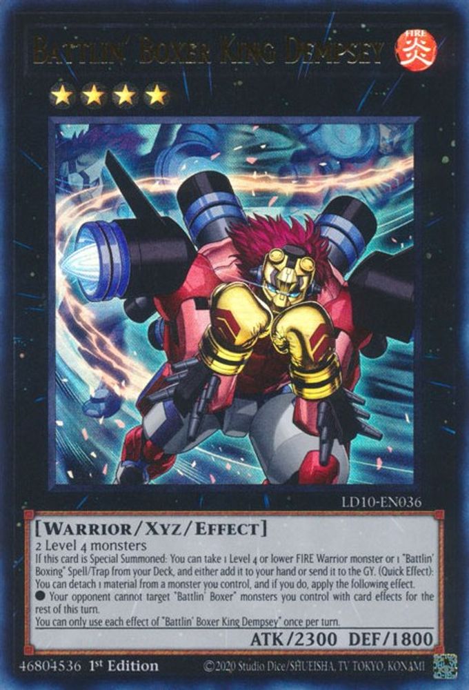 Battlin' Boxer King Dempsey (LD10-EN036) - Ultra Rare