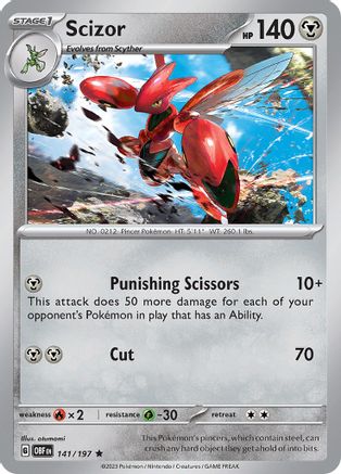 Scizor 141  - Holofoil - Rare