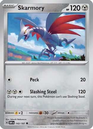 Skarmory 142  - Uncommon