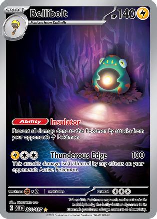 Bellibolt 201/197  - Holofoil - Illustration Rare