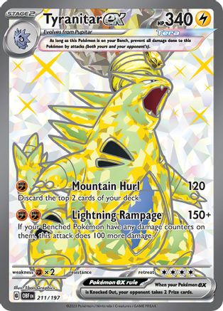 Tyranitar ex 211/197  - Holofoil - Ultra Rare