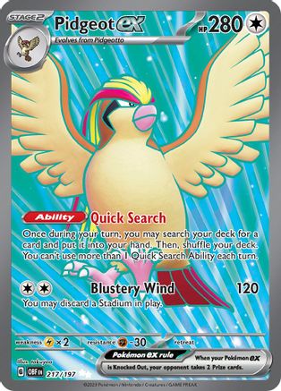 Pidgeot ex 217/197  - Holofoil - Ultra Rare