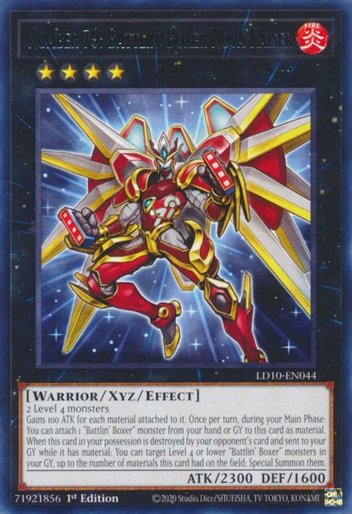 Numéro 79 : Battlin' Boxer Nova Kaiser [LD10-EN044] Rare 