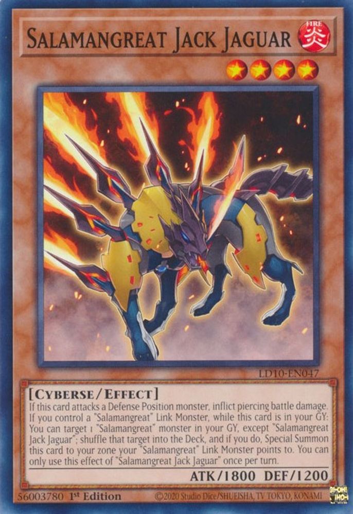 Salamangreat Jack Jaguar (LD10-EN047) - Common