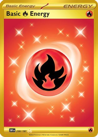 Basic Fire Energy 230/197  - Holofoil - Hyper Rare