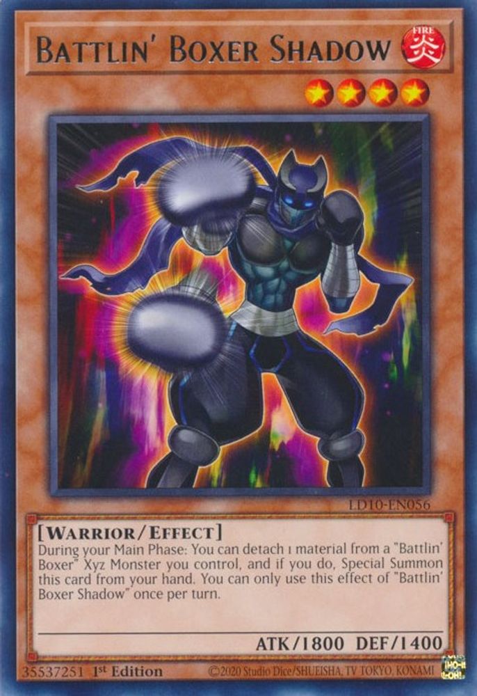 Battlin' Boxer Shadow (LD10-EN056) - Rare