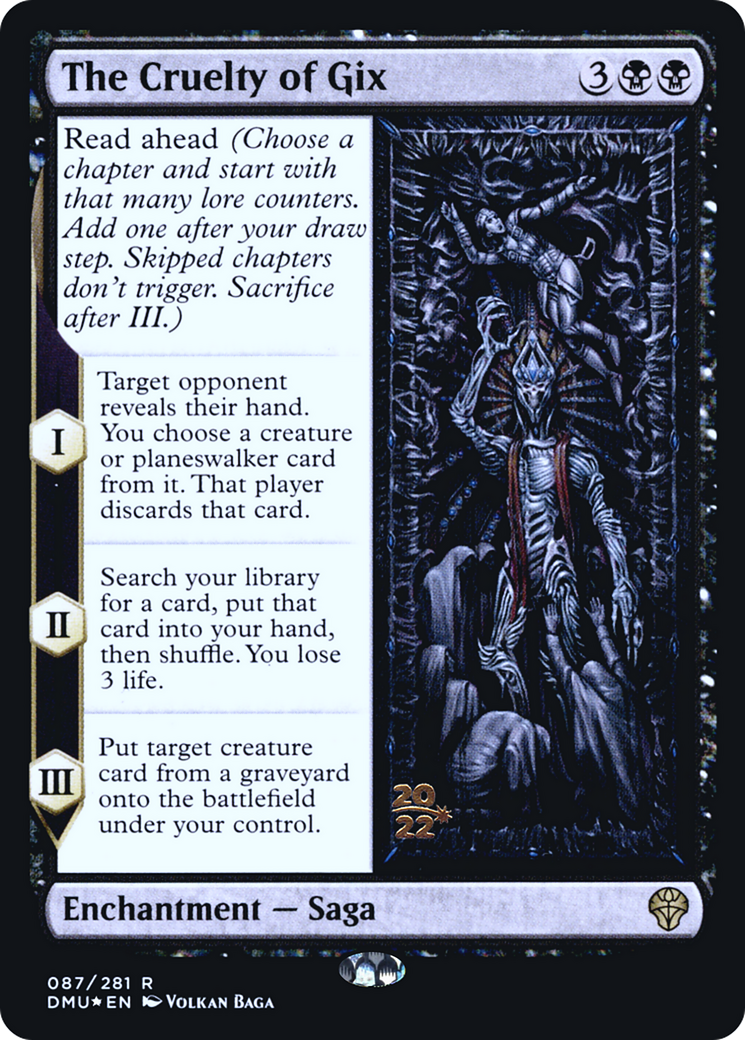 La Cruauté de Gix [Promos Avant-première de Dominaria United] 