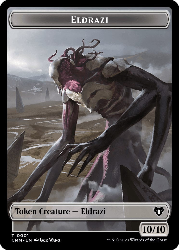 Eldrazi // Élémentaire (0025) Jeton double face [Jetons Commander Masters] 