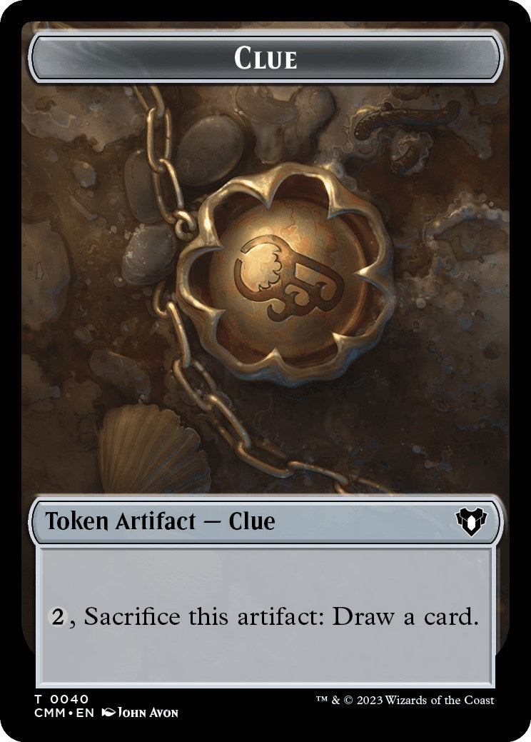 Indice // Jeton démon double face [Jetons Commander Masters] 
