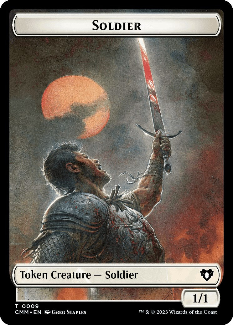 Soldat // Jeton Myr double face [Jetons Commander Masters] 
