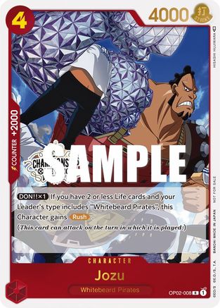 Jozu (Store Championship Participation Pack Vol. 2) (OP02-008) - Promo