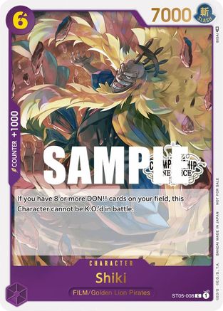 Shiki (Pack de participation au championnat du magasin Vol. 2) [Cartes promotionnelles One Piece] 