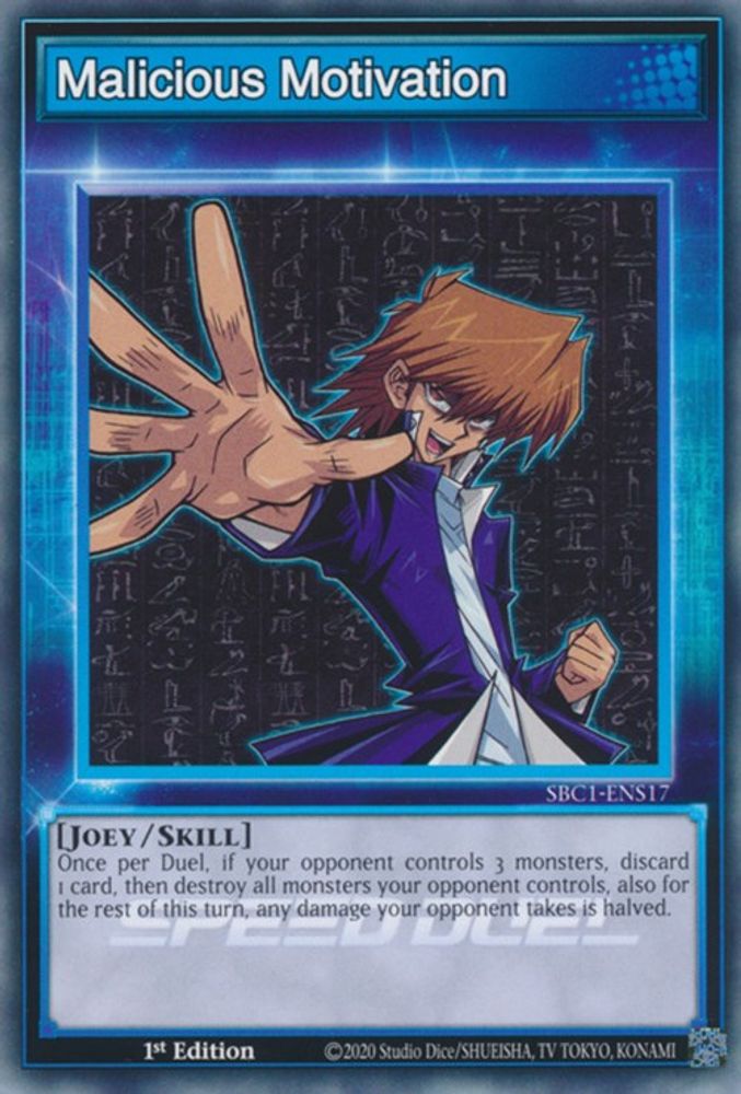 Malicious Motivation (SBC1-ENS17) - Common