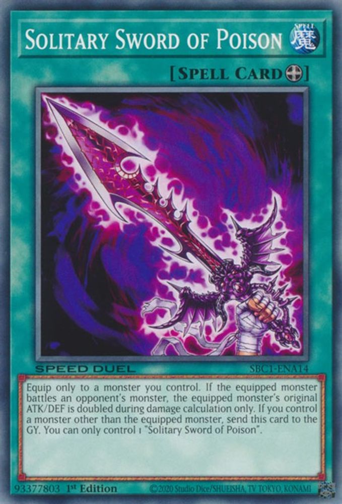 Solitary Sword of Poison (SBC1-ENA14) - Common