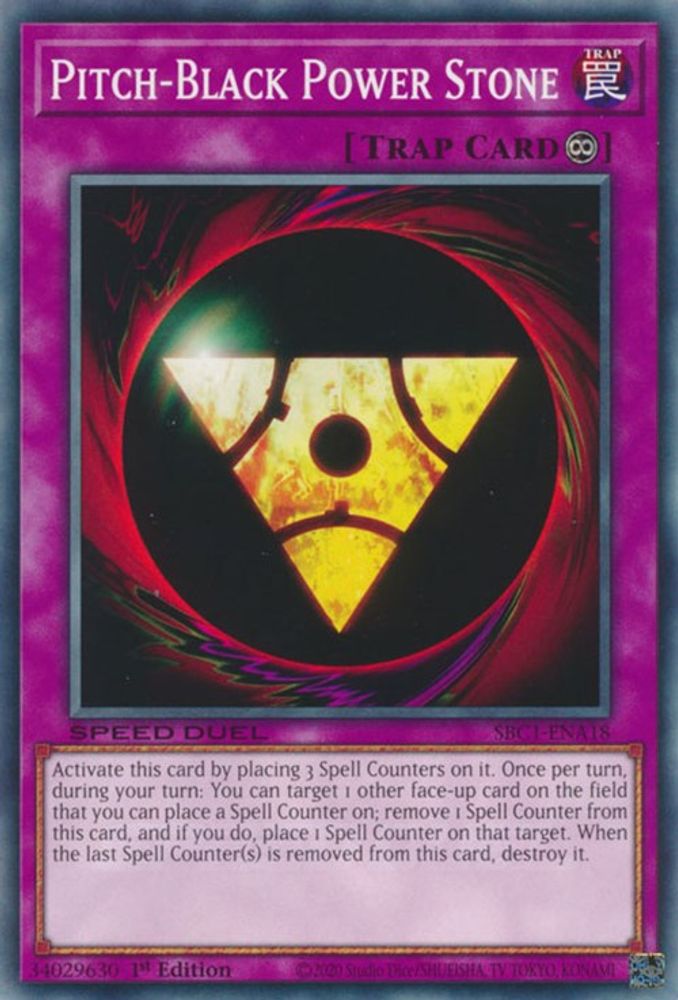 Pitch-Black Power Stone (SBC1-ENA18) - Common