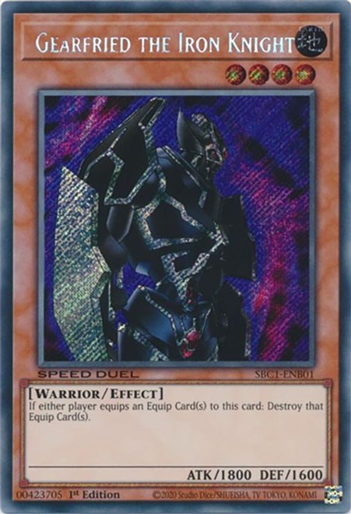 Gearfried the Iron Knight (Secret Rare) (SBC1-ENB01) - Secret Rare
