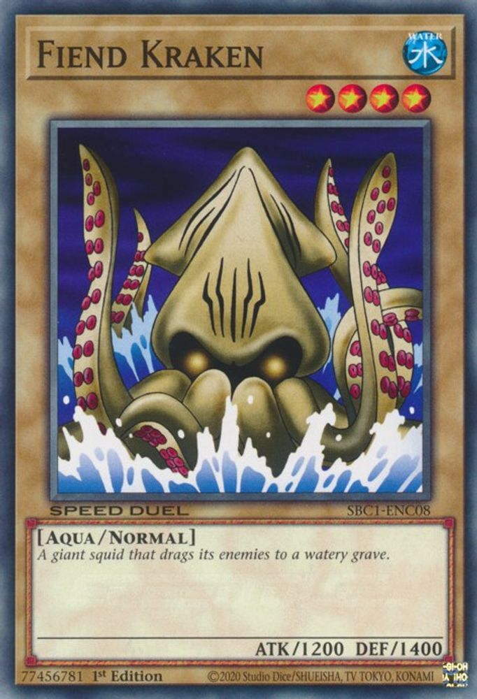 Fiend Kraken (SBC1-ENC08) - Common